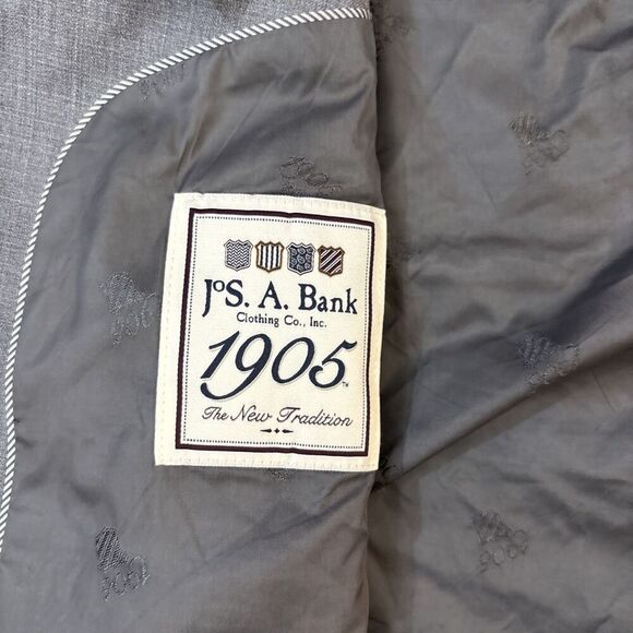 Jos A Bank 1905 Suit Light Gray  Tailored Fit 52R 42W 27I - Picture 11 of 16